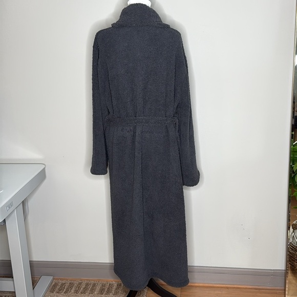 Barefoot Dreams CozyChic Long Sleeve Adult Robe in Navy Size 2 (Women's XL) - Picture 7 of 11